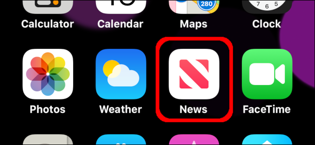 o ícone do News App em um iPhone