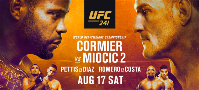 Carta de luta Cormier x Miocic