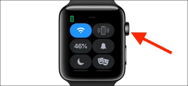 Pressione a coroa digital no Apple Watch