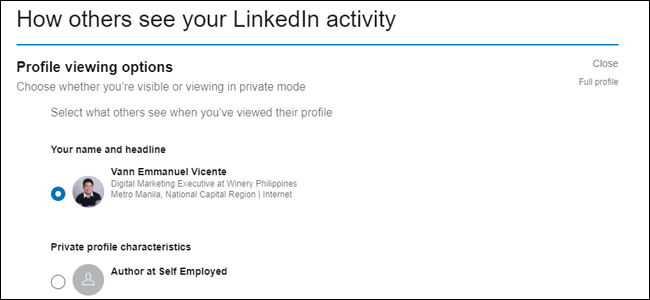 Como outras pessoas veem sua atividade no LinkedIn