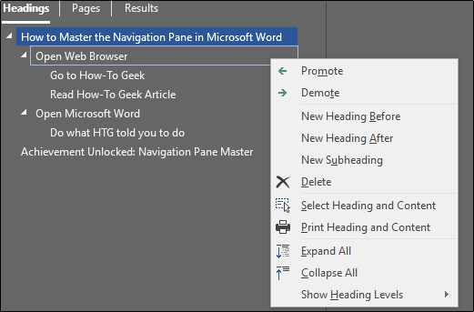 Reorganizar títulos no Microsoft Word