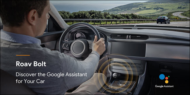 Roav volt com assistente do Google em um carro