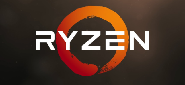 Logotipo AMD Ryzen em plano de fundo texturizado