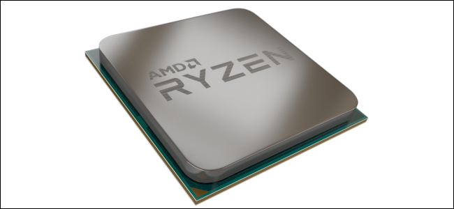 Uma renderização de um processador AMD Ryzen.