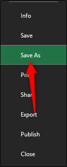 Salvar como excel