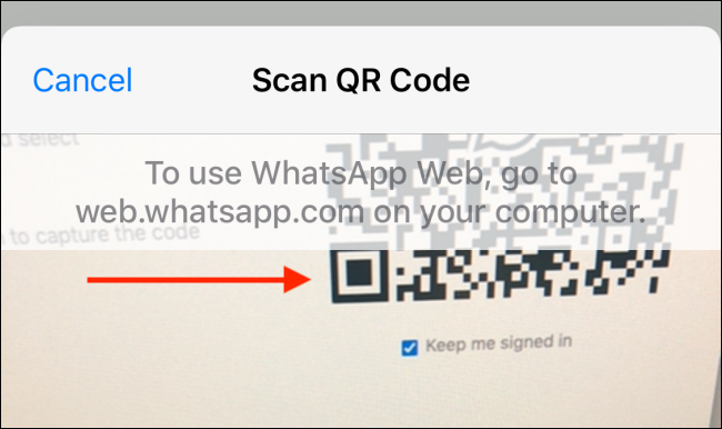 Leia o código QR do iPhone