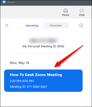 Agendar reunião na guia de reuniões