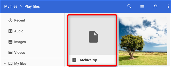 Seu arquivo compactado aparece na pasta atual como Archive.zip