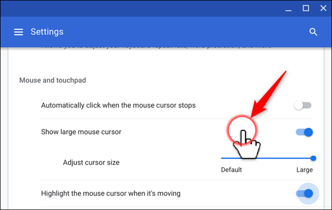 Destacar o cursor do mouse com um círculo vermelho quando ele se mover na tela