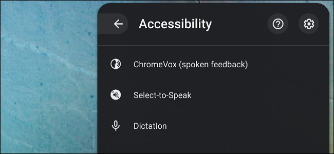 Imagem principal dos recursos de acessibilidade do Chromebook