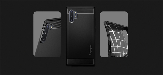 Uma capa Spigen para Samsung Galaxy Note 10.