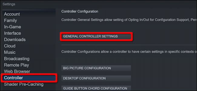 Clique em "Controlador" e em "Configurações gerais do controlador".
