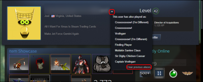 Steam Limpar aliases anteriores