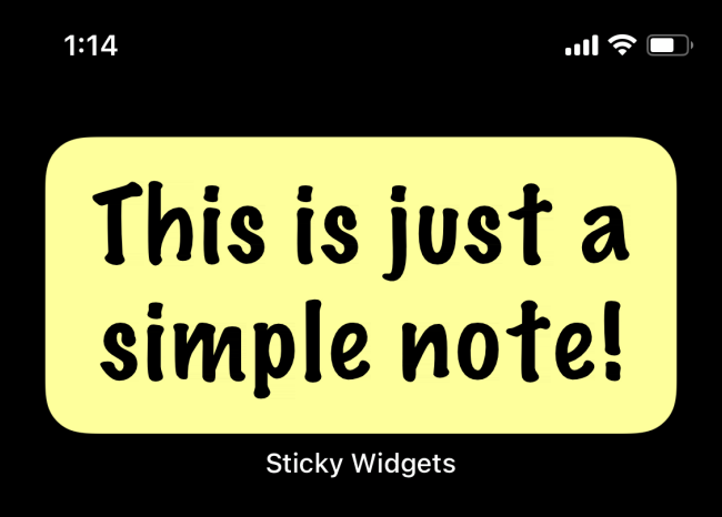 Sticky Widget Note atualizada