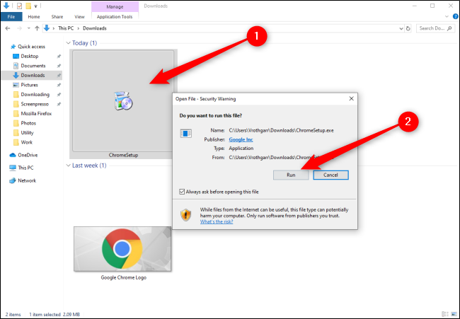Windows 10 Instalando o Chrome