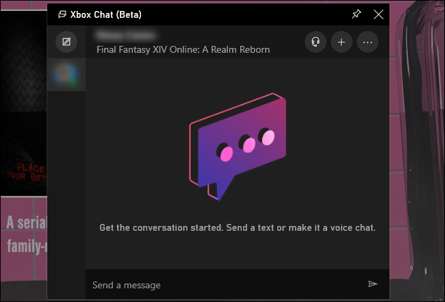 Windows 10 Xbox Chat Windows