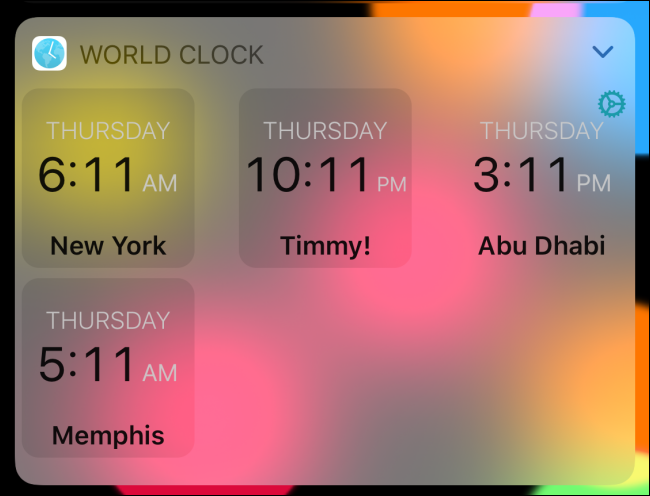 Relógio mundial em modo digital.