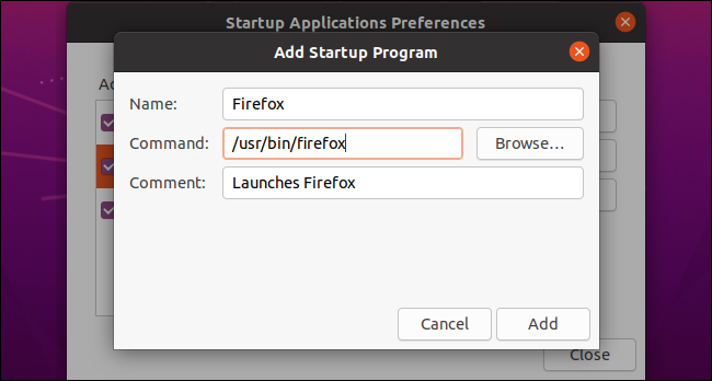 Adicionando um programa de inicialização personalizado no Ubuntu.