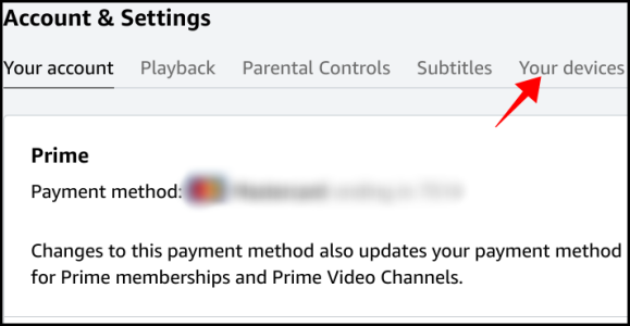 Amazon Prime Video My Devices