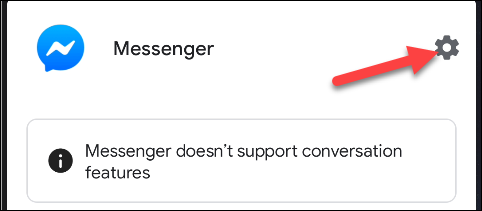 configurações de notificação do Facebook Messenger