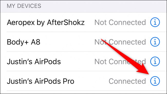 Ícone Select I do Apple AirPods Pro In-Ear ao lado dos fones de ouvido
