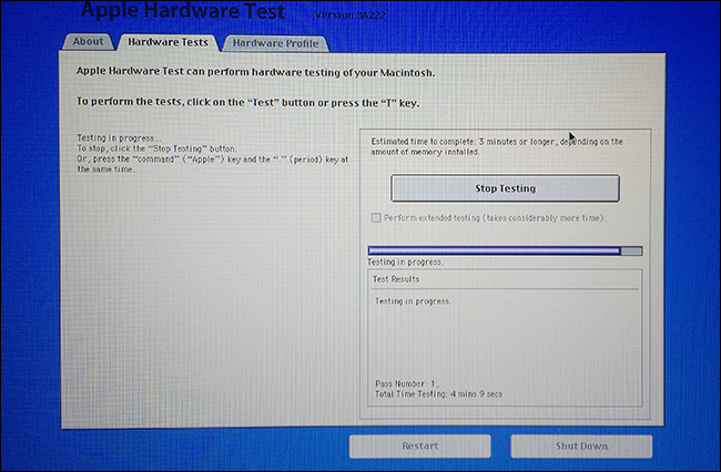 apple diagnostics hardware test