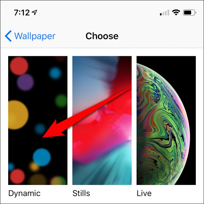 Opções de papel de parede do Apple iPhone