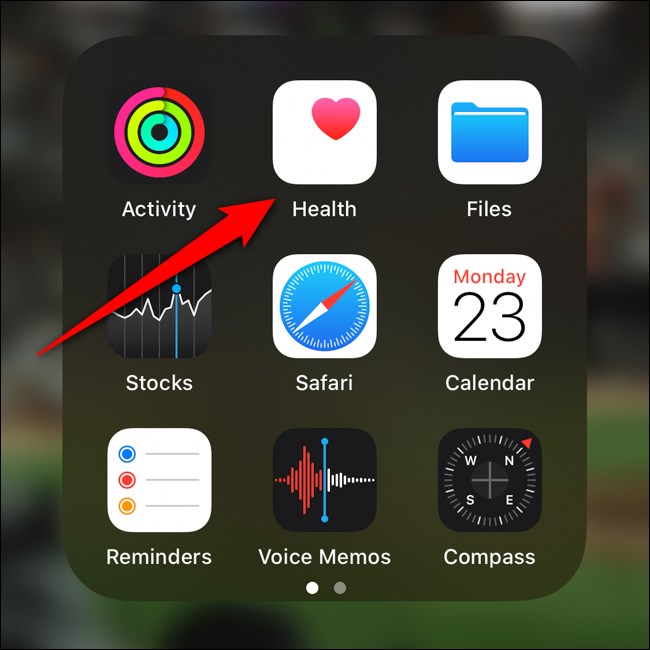 Aplicativo Apple iPhone Select Health