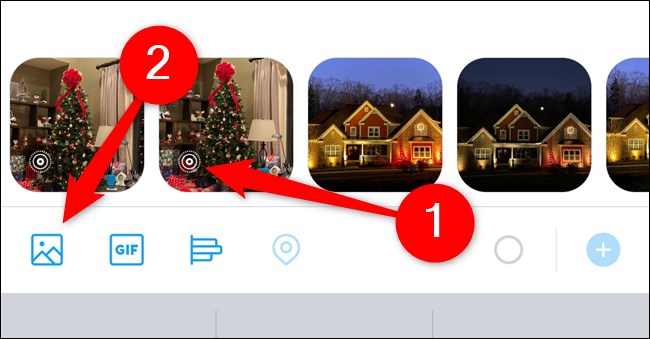 Apple iPhone Twitter App Toque Live Photo ou Selecione o botão Galaxy e escolha Live Photo