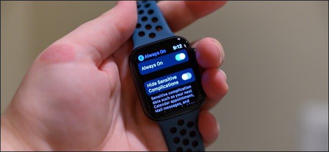 Visor sempre ligado da série 5 do Apple Watch