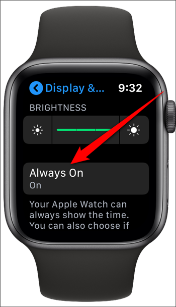 Apple Watch Toque sempre ligado