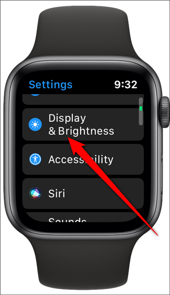 Apple Watch Tap Display e brilho