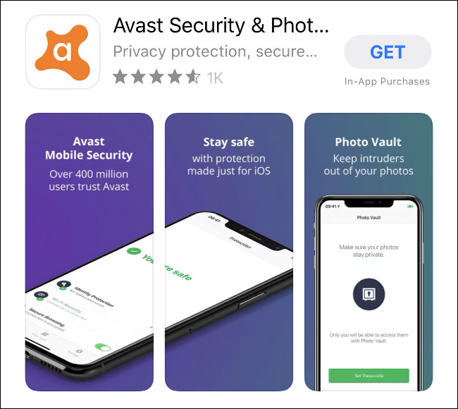 O aplicativo Avast Mobile Security para iOS na App Store. 