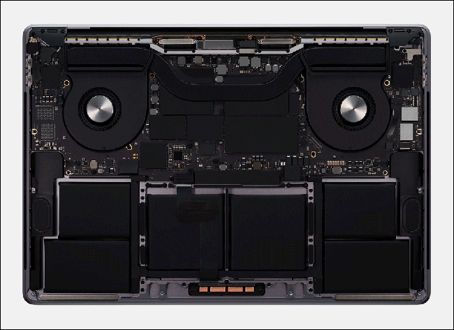 Apple MacBook Pro 16 polegadas sob o capô