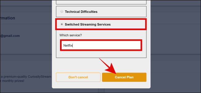 Motivo do cancelamento do CuriosityStream