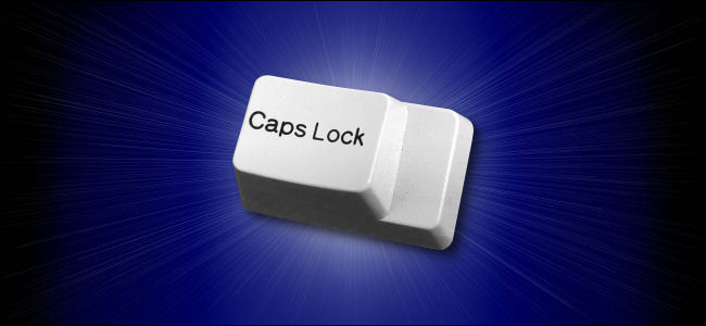Uma tecla Caps Lock.