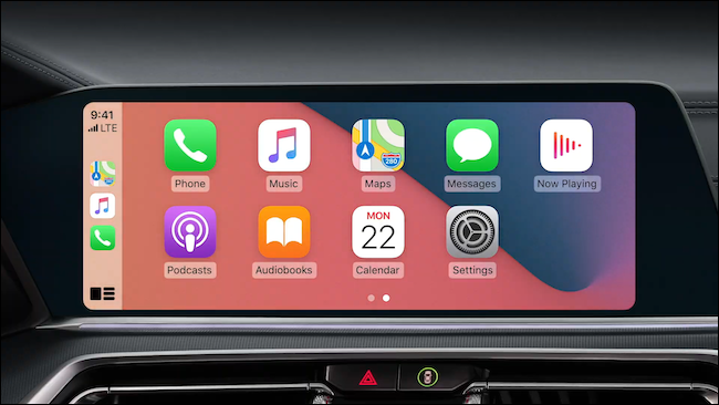 CarPlay no iOS 14 com papel de parede personalizado