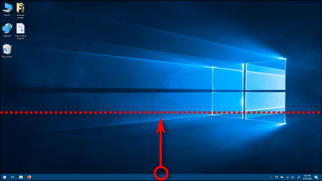 Alterar a altura da barra de tarefas no Windows 10
