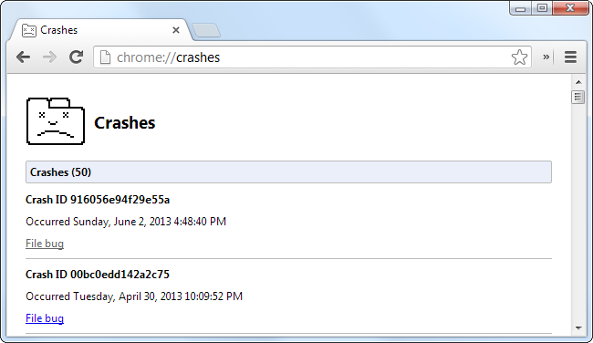 Chrome-crashes