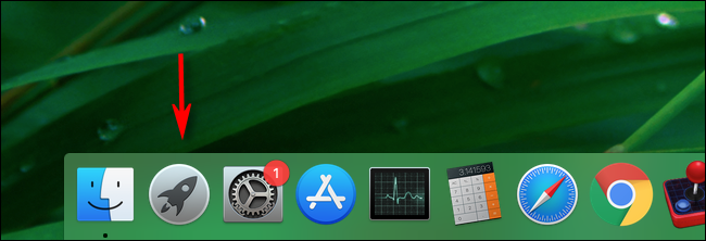 Clique em Launchpad no dock do seu Mac para iniciá-lo.
