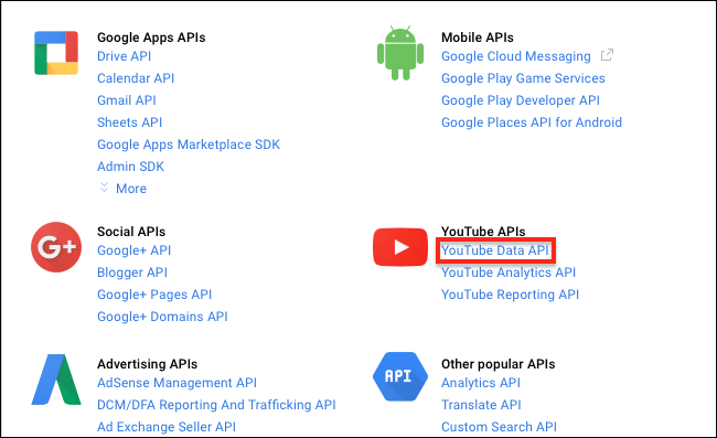 cloud-console-youtube-api