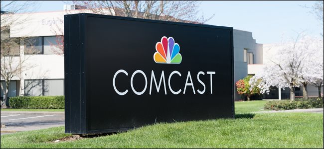 Um sinal da Comcast em Eugene, OR