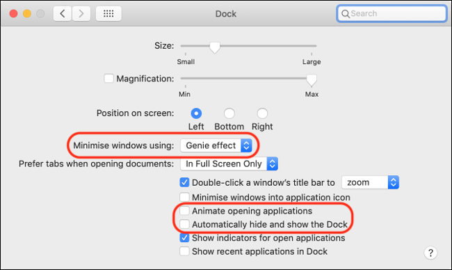 Desative animações no macOS para melhorar o desempenho