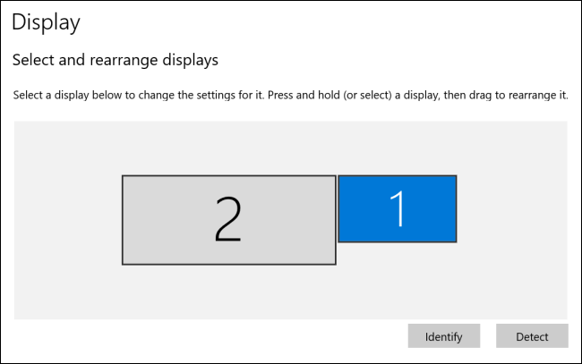 As telas foram reorganizadas no Windows 10