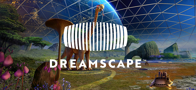 Simulação de realidade virtual de dinossauros alienígenas