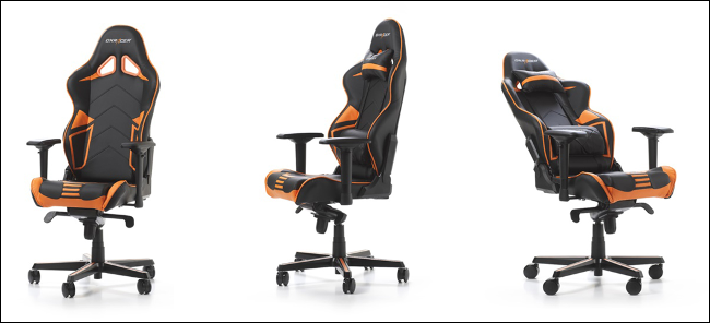 Três cadeiras de jogos DXRacer Racing Series PRO.