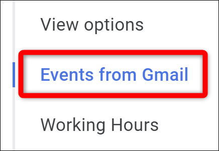Google Agenda Selecione Eventos do Gmail