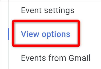 Google Agenda Selecione Opções de Visualização