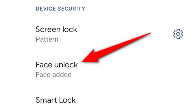 Google Pixel 4 Selecione Desbloqueio facial