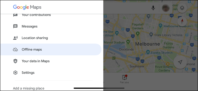 Mapas off-line do Google Maps para iPhone.
